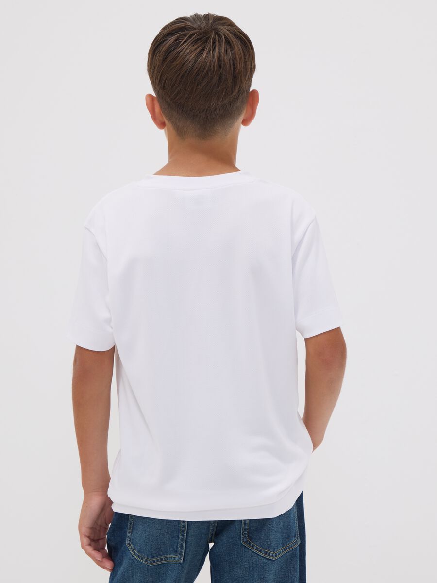 White Simpsons print T-shirt, regular fit_2