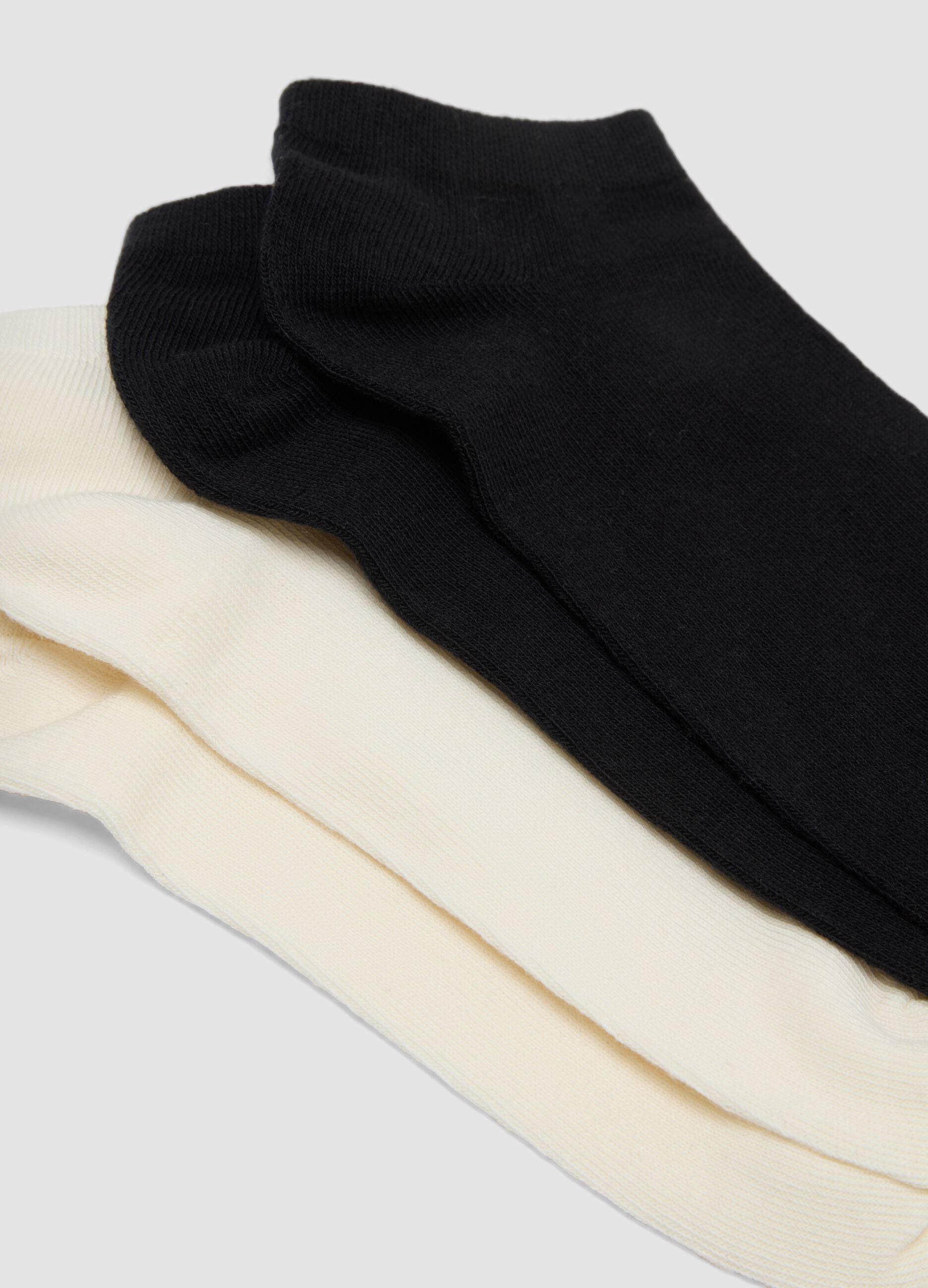 Seven-pack of multicoloured socks in organic stretch cotton