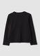Girls&rsquo; black organic cotton T-shirt with heart print_1