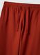 Regular fit red linen blend trousers_5