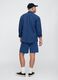 Blue Fabric Blend Shorts_2