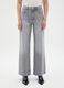 Grey Pure Cotton Wide Leg Jeans_1