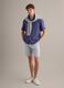 Multicolour striped regular-fit stretch cotton shorts_0