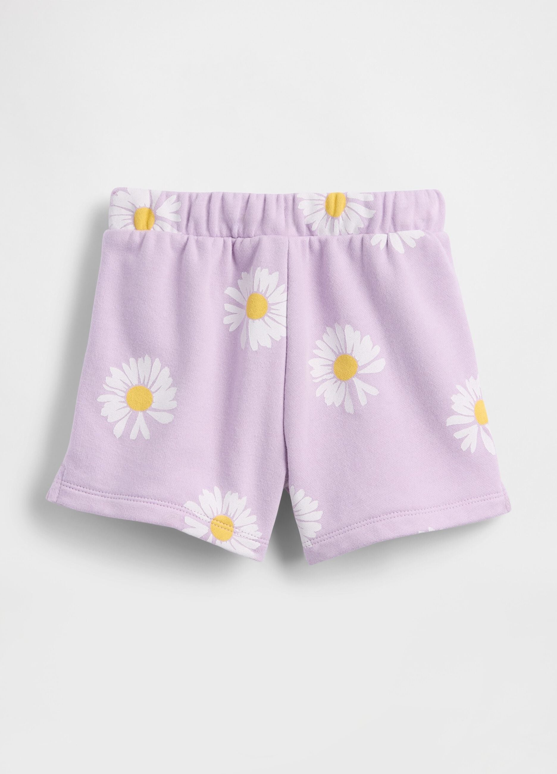 Cotton-blend floral-print shorts