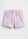 Cotton-blend floral-print shorts_1