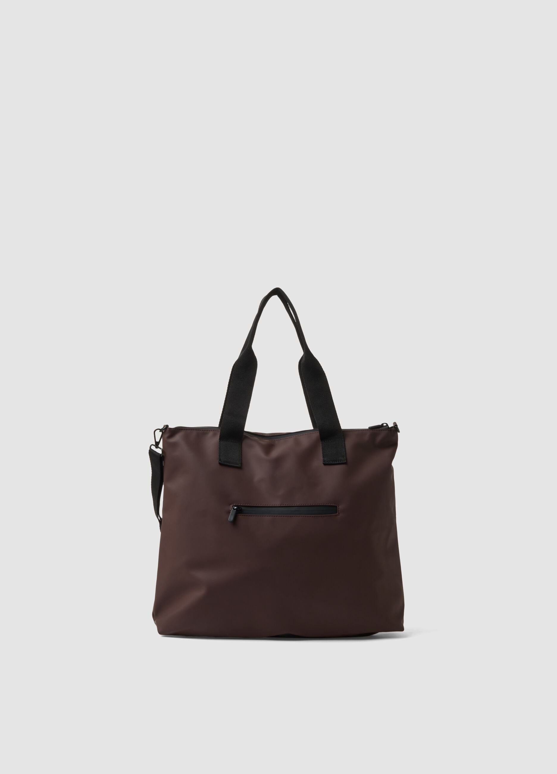 Brown Handbag with Removable Shoulder Strap