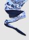 Blue stretch fabric bikini top_5