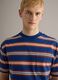 Multicolour striped pure cotton t-shirt with relaxed fit_3