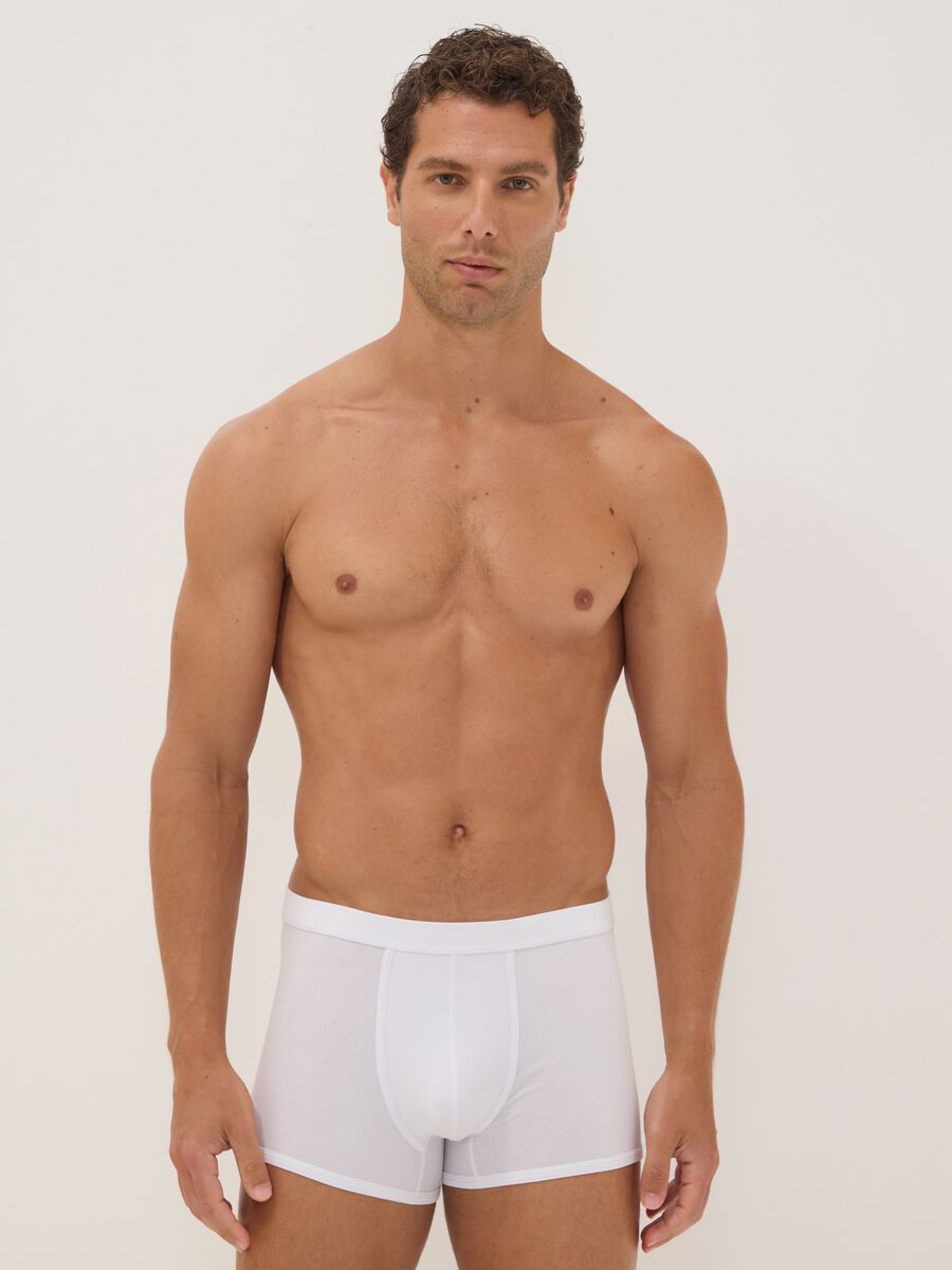 3-pack of white stretch extra-fine cotton boxer shorts_0