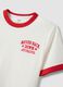 White pure organic cotton T-shirt with print, relaxed fit, for boys_5