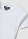White fitted short-sleeved stretch organic cotton T-shirt for girls_2