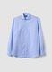 Light blue pure cotton no-iron regular fit shirt_4