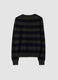 Green pure wool striped crew-neck jumper_2