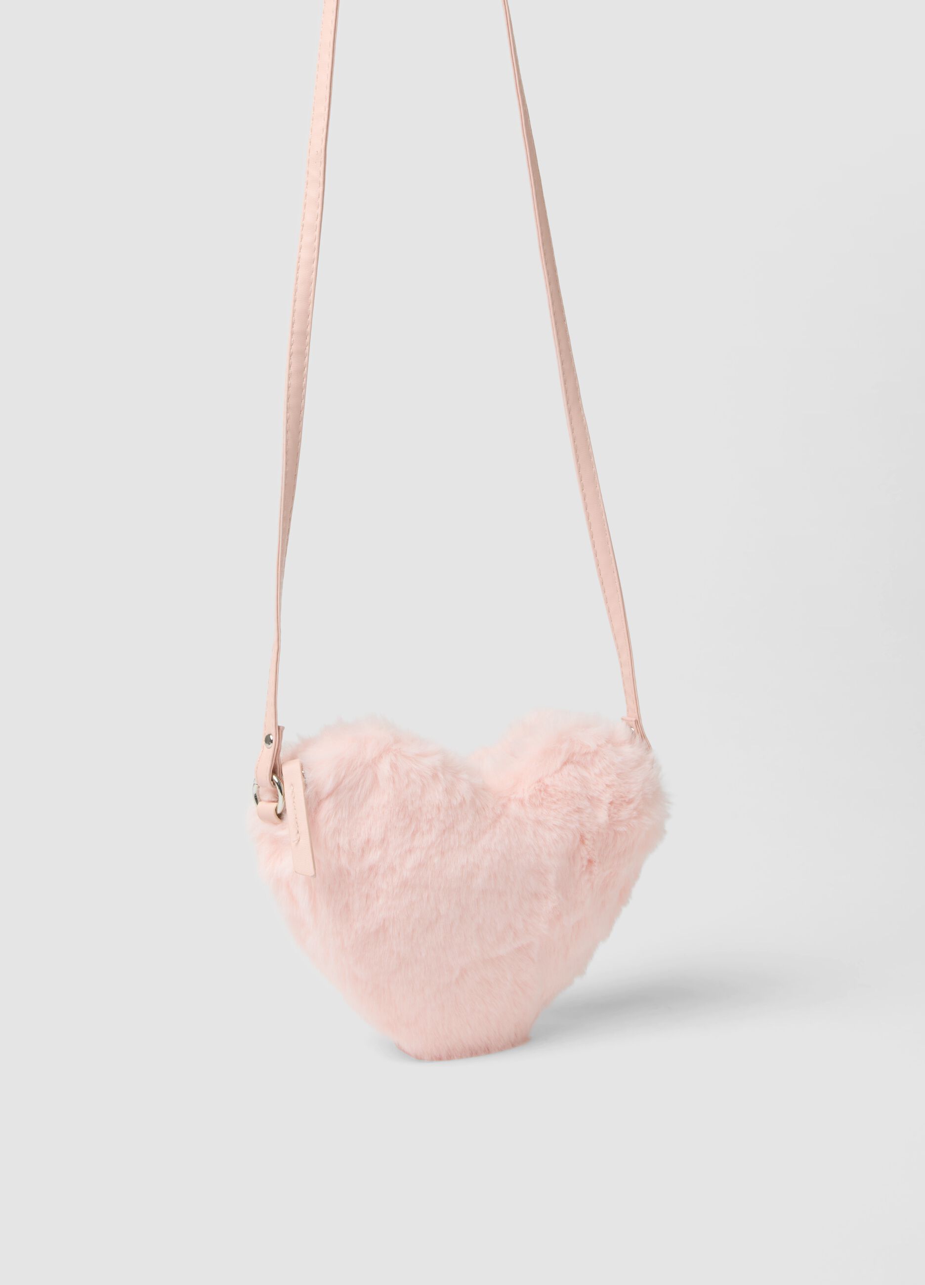 Pink heart-shaped bag