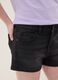 Girls&rsquo; black denim shorts in stretch cotton blend, slim fit_2