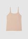 Beige camisole with thin straps regular fit_4