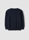 Blue pure cotton crew-neck oversized fit jumper for boys_1