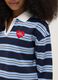Girls' multicolour striped pure cotton polo, regular fit_2