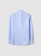 Light blue pure cotton shirt with classic collar, slim fit, non-iron_6