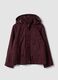 Purple hooded parka with zip and press-stud fastening_4