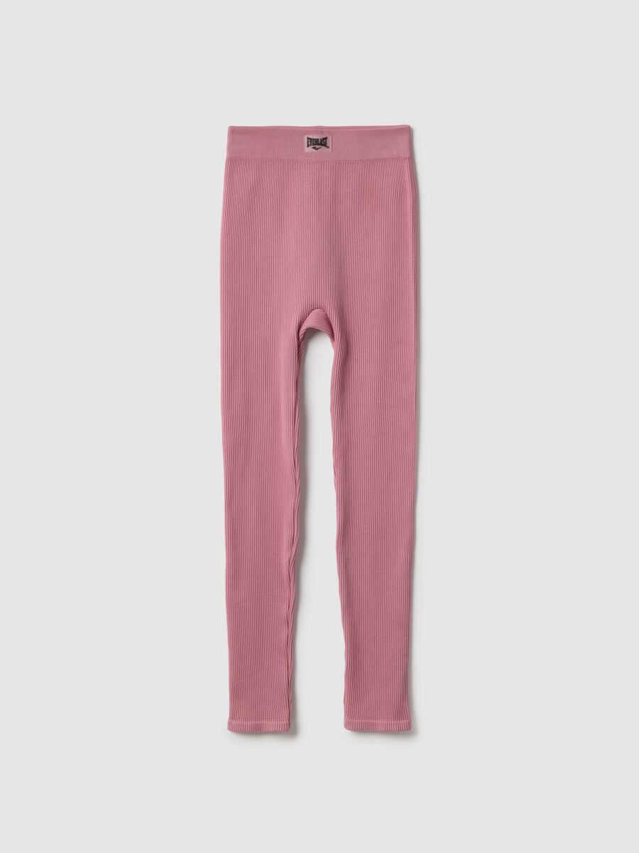 Slim Fit Long Pink Sports Leggings_4