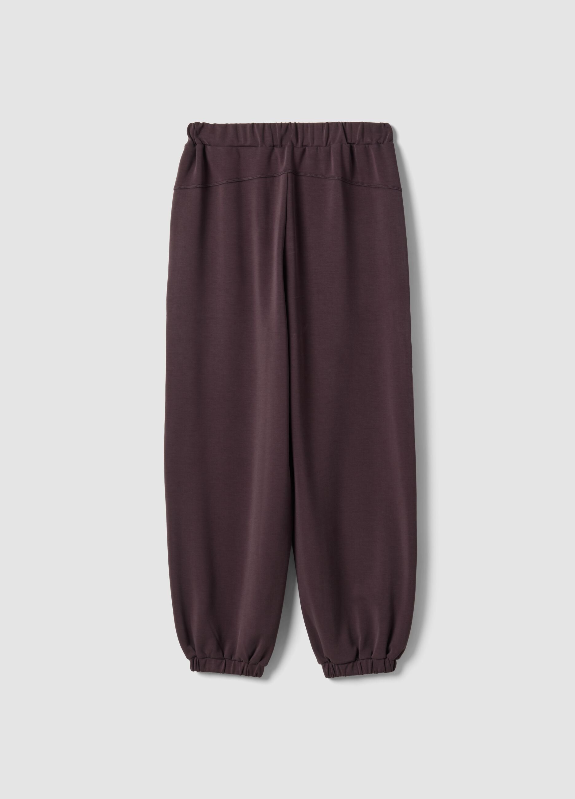 Purple soft-touch jogging bottoms ALTAVIA STUDIO
