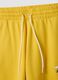 Yellow cotton-blend sports shorts with Lakers logo_5