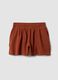Brown pure cotton shorts_4