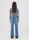 Pure cotton denim culotte jeans for girls_1