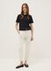 White Slim Fit Cotton Blend Chino Trousers_0