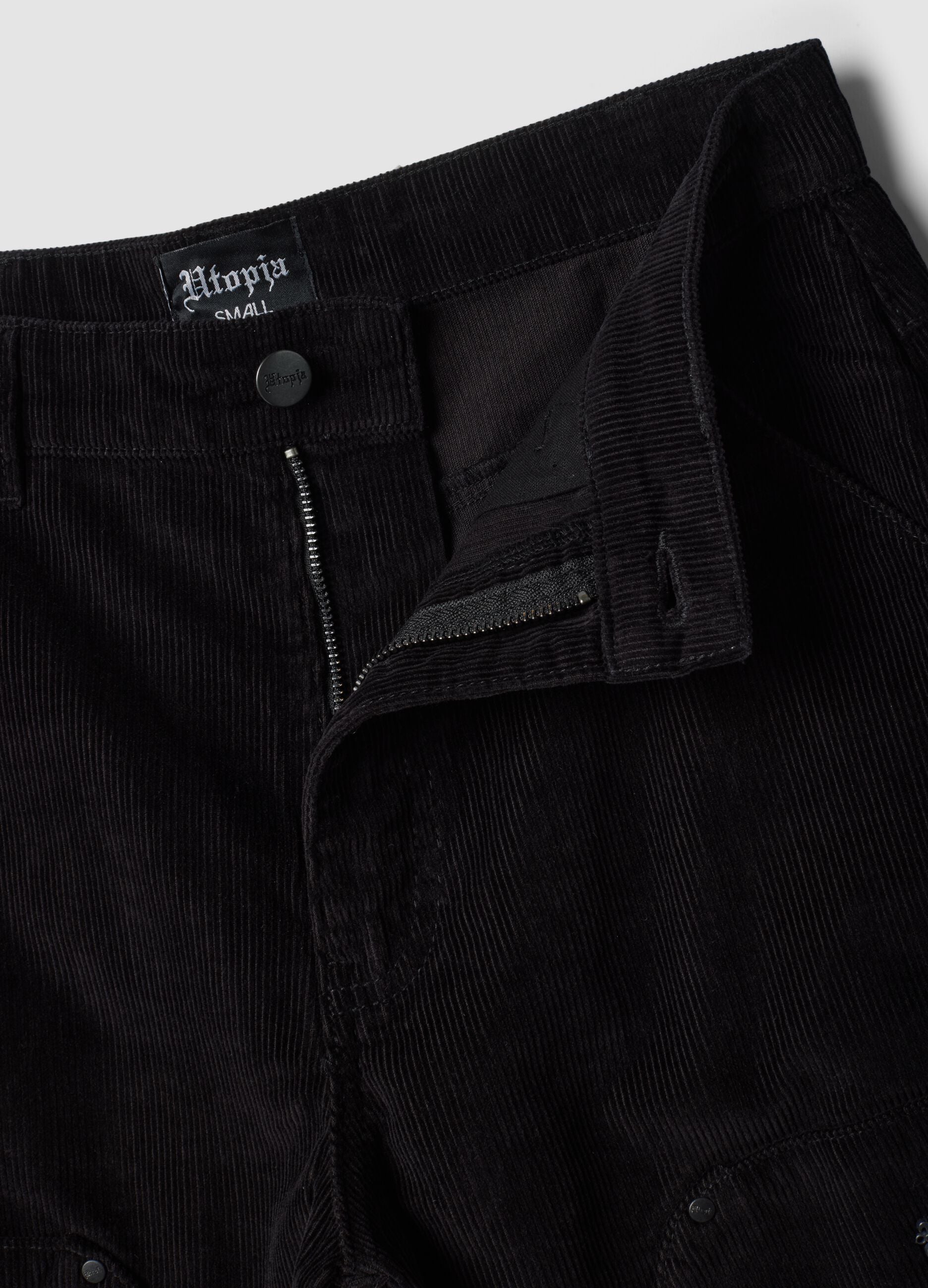 Corduroy Carpenter Pants Black