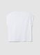 White pure cotton short-sleeve T-shirt, regular fit_5