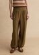 Green viscose blend trousers_1