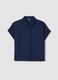 Blue pure viscose regular-fit shirt_4