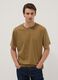 Brown pure cotton relaxed-fit T-shirt_0