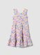 Girls&rsquo; multicolour sleeveless floral stretch dress_0