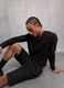 Black Knit Long-Sleeve T-Shirt_2