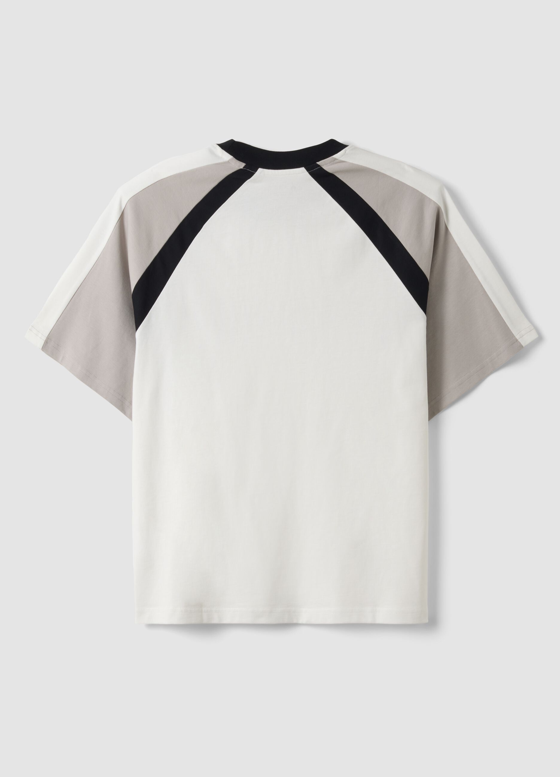 T-shirt bianca in puro cotone girocollo con scritta "Always Cooking"
