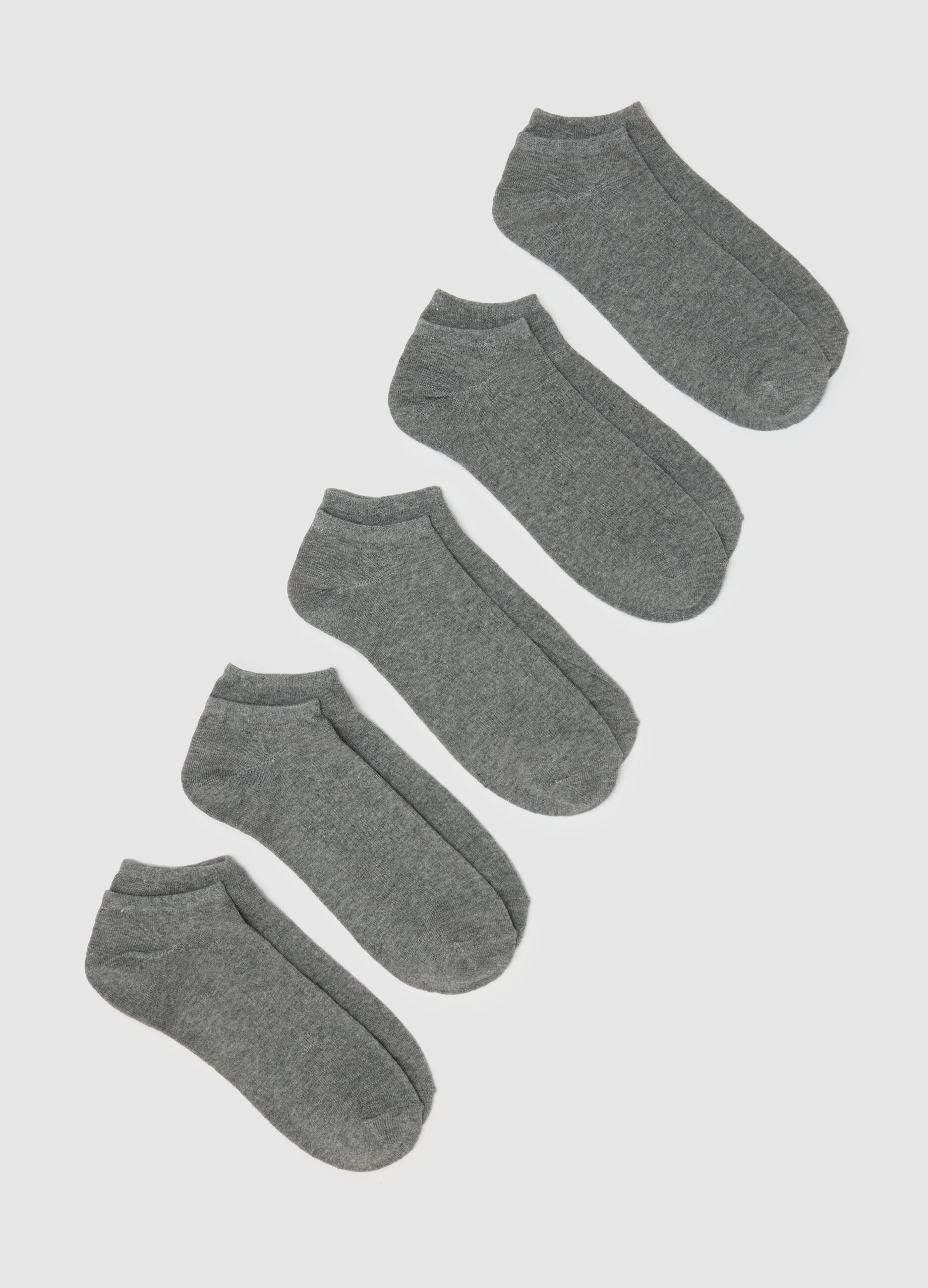 Men's Grey Cotton Blend Sock Multipack
