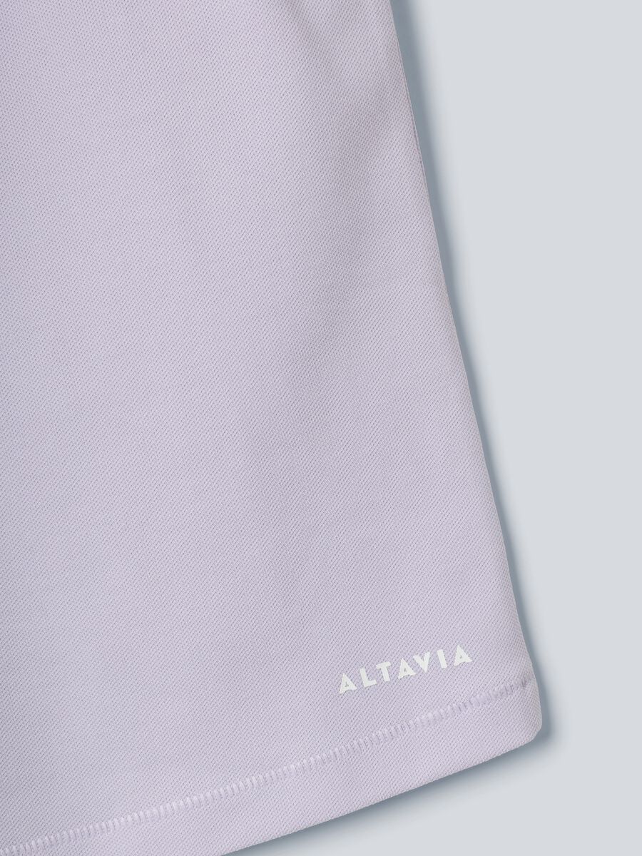 Purple sleeveless ALTAVIA COURT polo in stretch cotton with classic collar_6