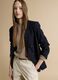 Blue stretch-viscose double-breasted blazer, regular fit_0