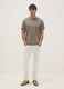 Grey pure cotton short sleeve regular fit t-shirt_1
