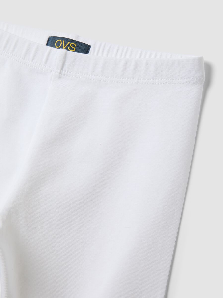 White organic cotton cycling shorts_2