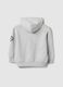 Child's grey regular fit cotton blend sweatshirt with patch_4
