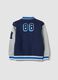 Blue cotton-blend crew-neck sweatshirt with oversized college prints_1