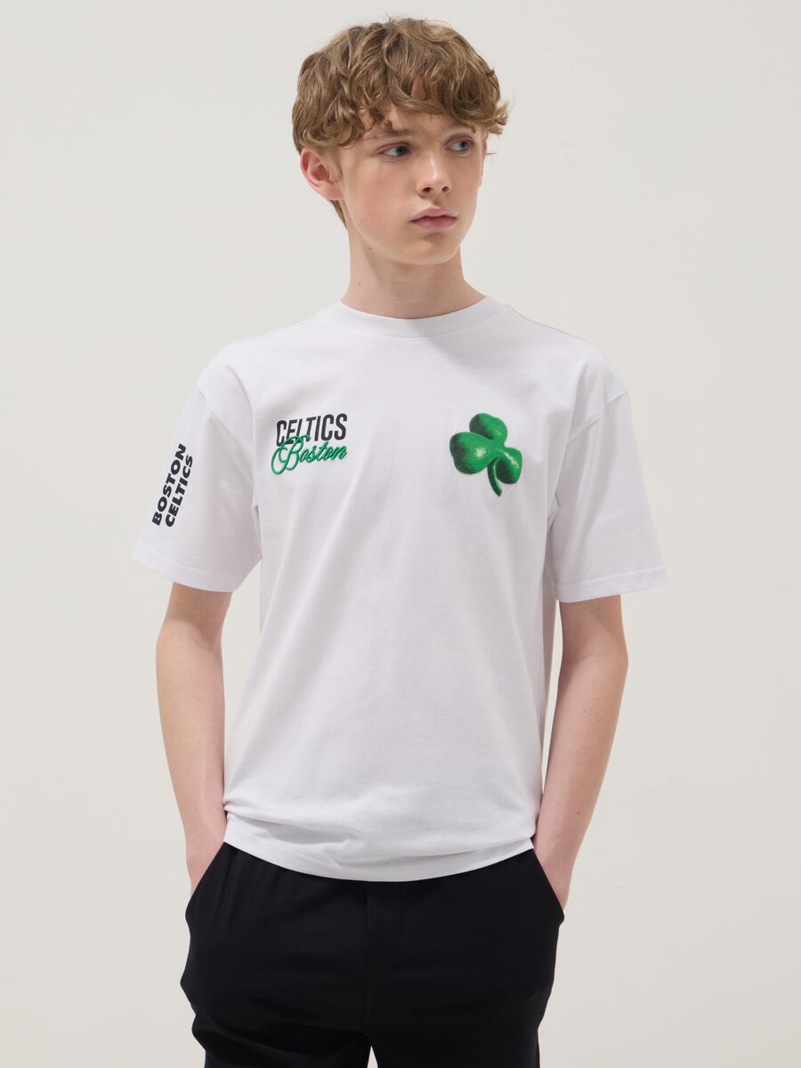White pure cotton short-sleeve T-shirt_0
