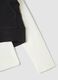 Black pure cotton layered crew-neck sweatshirt for girls_3