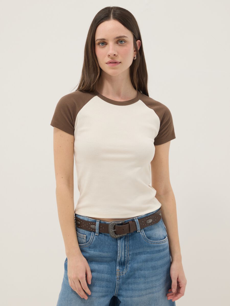 Multicolour pure cotton T-shirt, regular fit_0