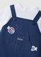 Multicolour Pure Cotton Baby Romper with Snap Closure_2