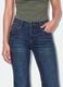Blue bootcut denim jeans in stretch cotton_4